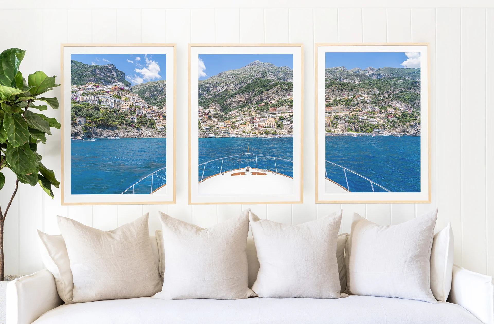 Boat Ride Triptych, Positano - Image 4