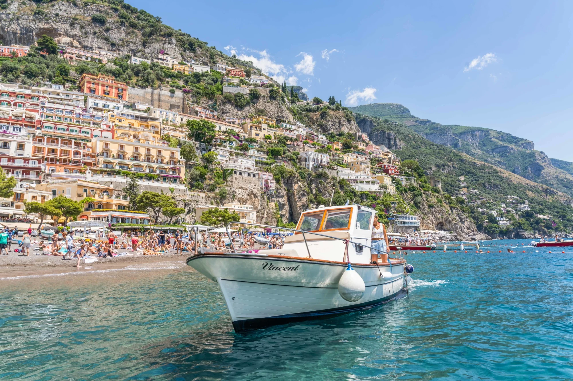 Docking in, Positano