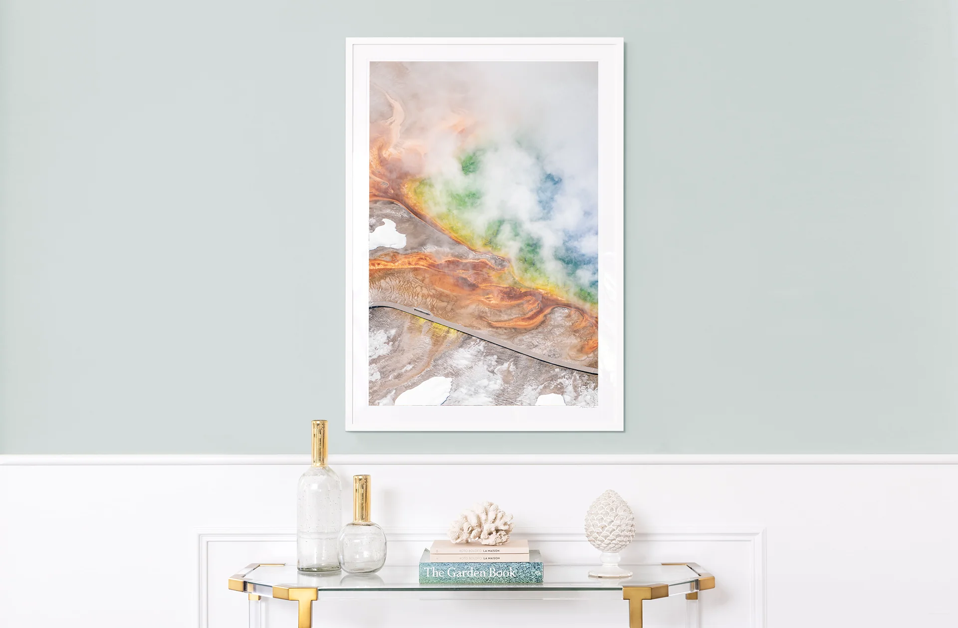 Grand Prismatic Spring Winter Fog Vertical, Yellowstone National Park - Image 5
