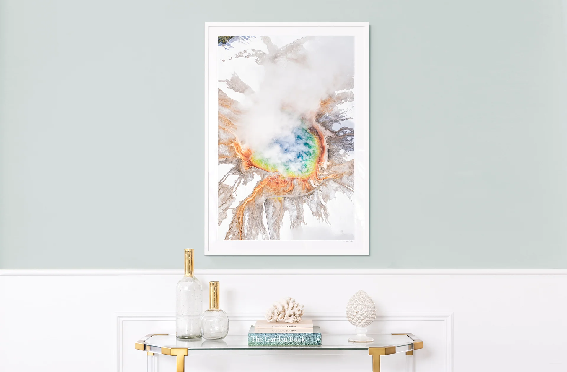 Grand Prismatic Spring Winter Vista Vertical, Yellowstone National Park - Image 5