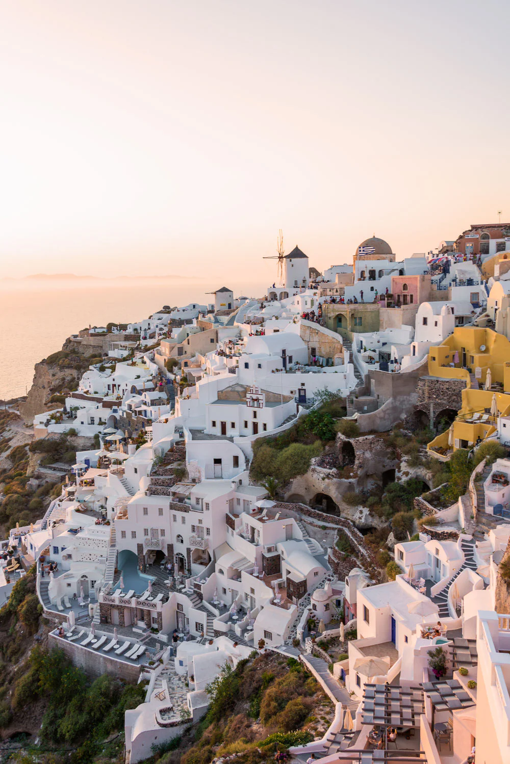 Oia Santorini Sunset Triptych, Greece - Image 2