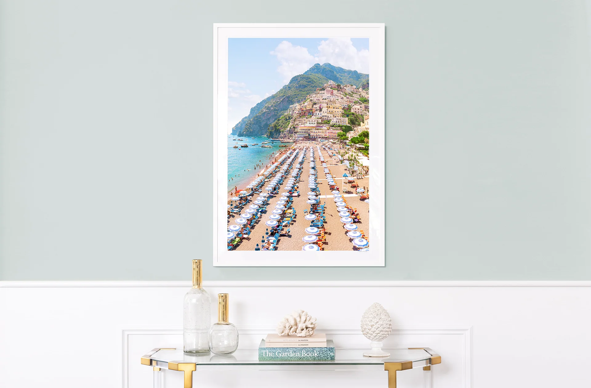 Positano Blue Umbrellas Vertical - Image 4