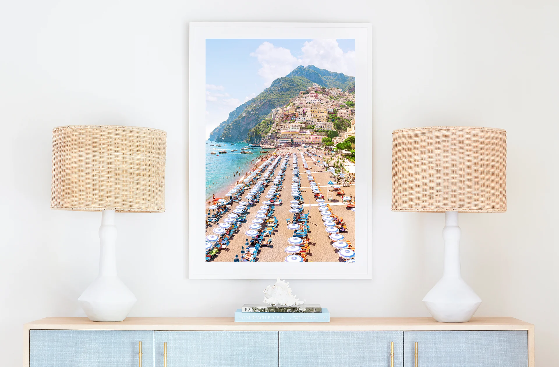 Positano Blue Umbrellas Vertical - Image 5