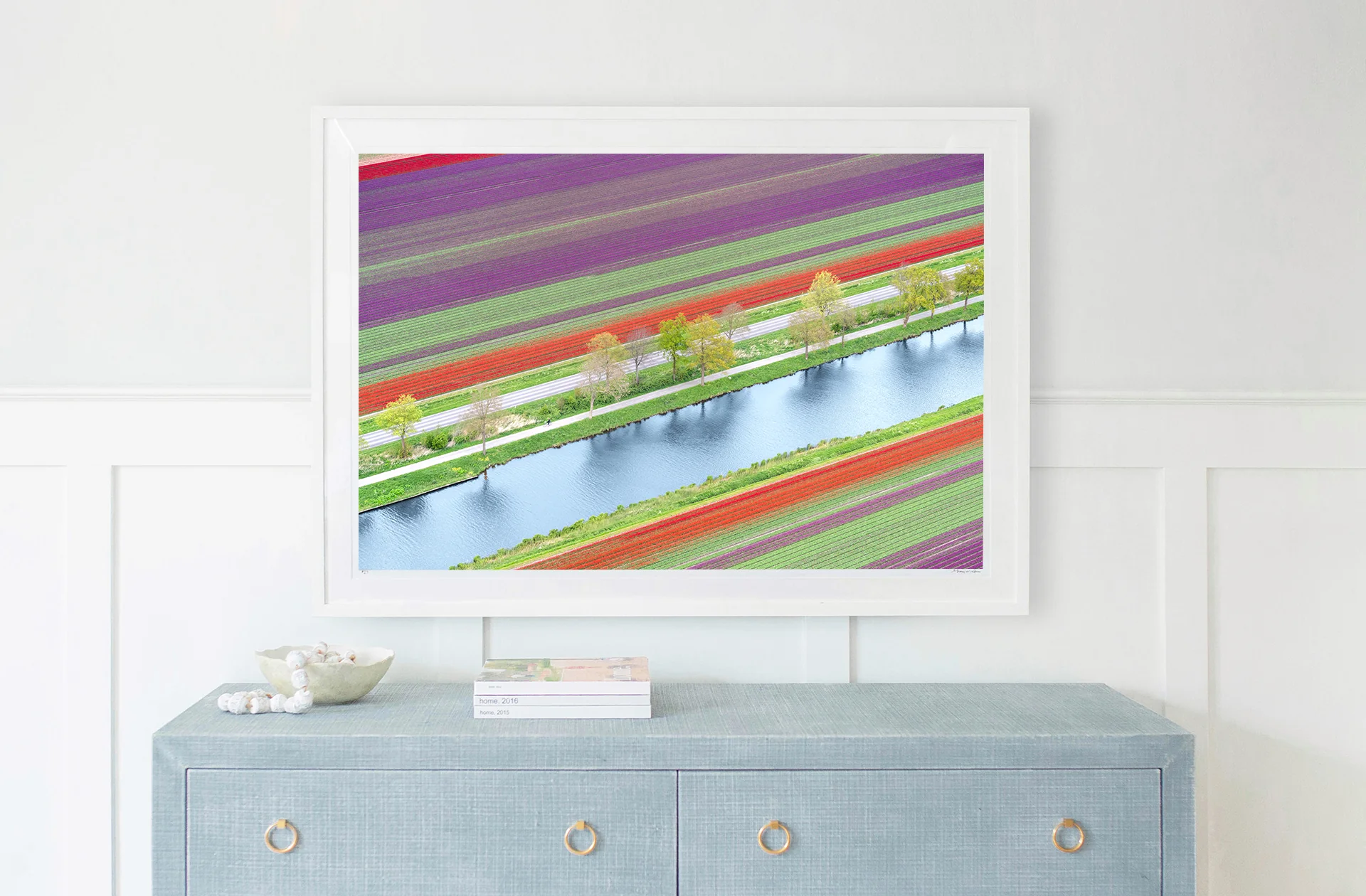 Spring Reflections Vertical, Dutch Tulip Fields, Netherlands - Image 2