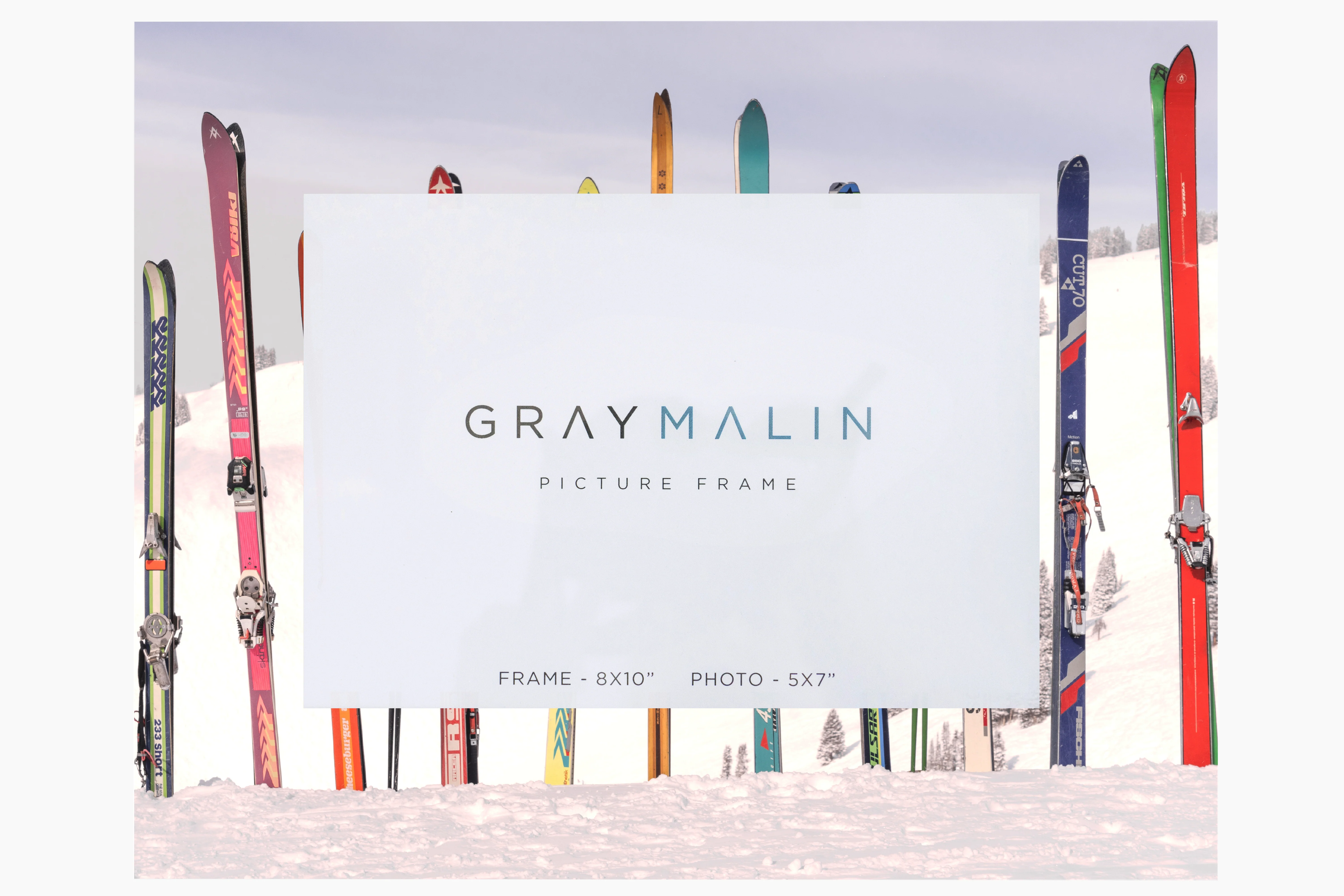 The Retro Skis Horizontal Picture Frame - Image 2