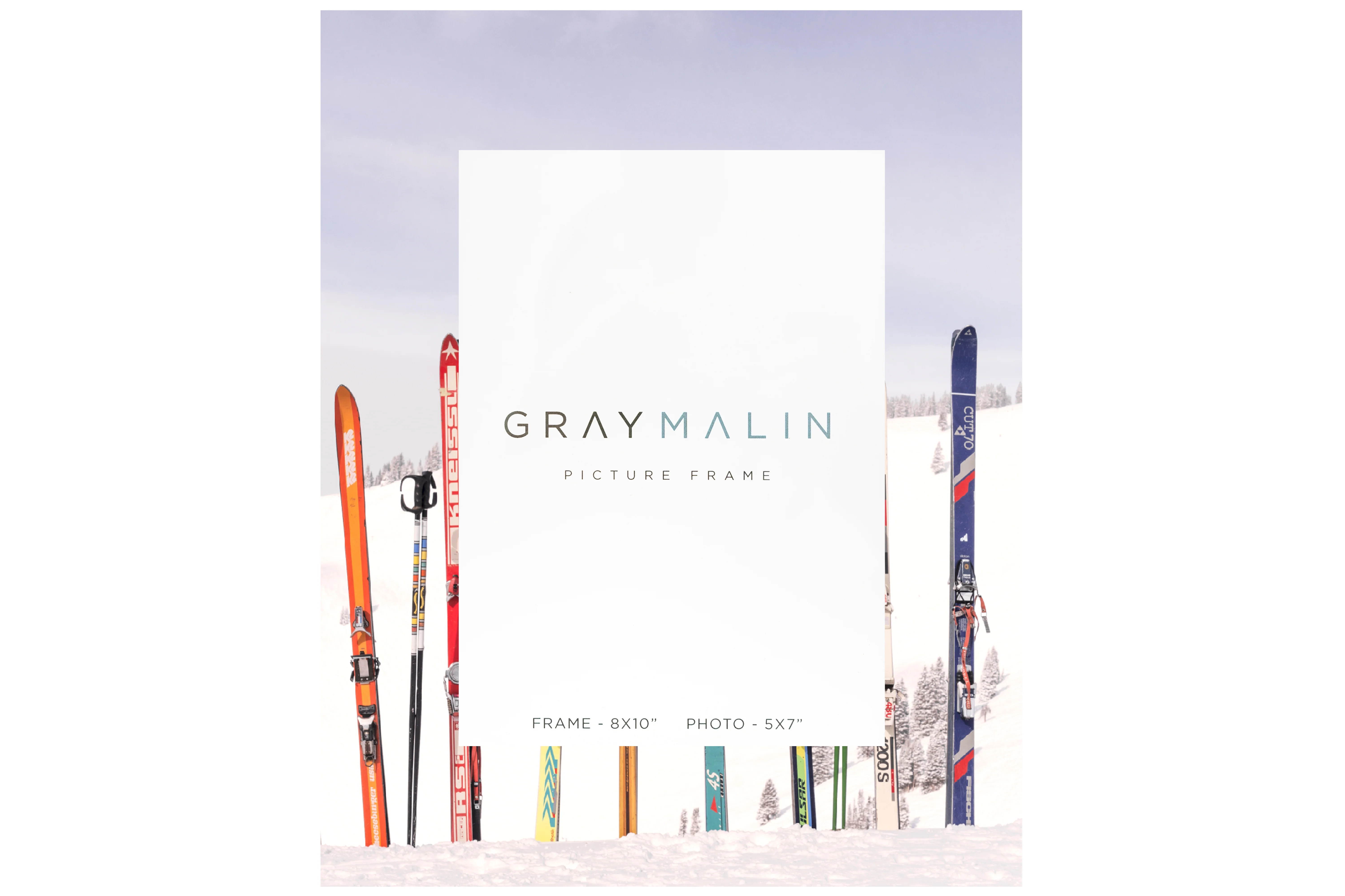 The Retro Skis Vertical Picture Frame - Image 3