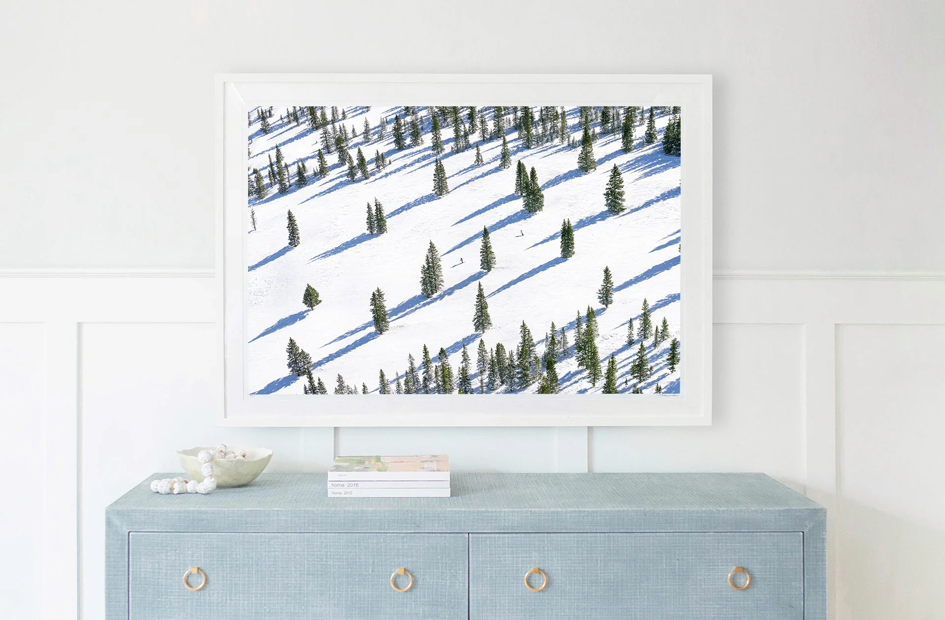 Two Skiers, Snowmass Mountain - Image 2